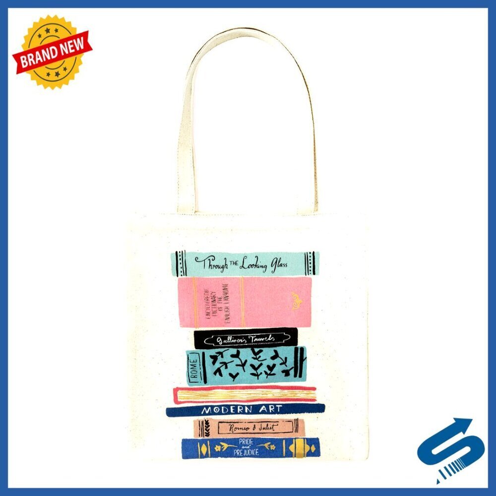 Canvas Tote Bag with Interior Pocket Chic Minimal Everyday Carryall Durable